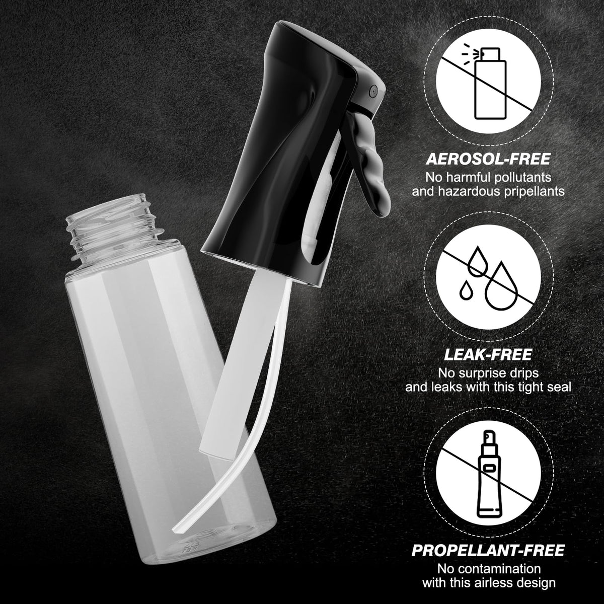 IMPORX bottle beside measuring cup illustrating 300ml capacity and refill convenience