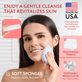 IMPRESA pad in hand showing regular size for full-face coverage