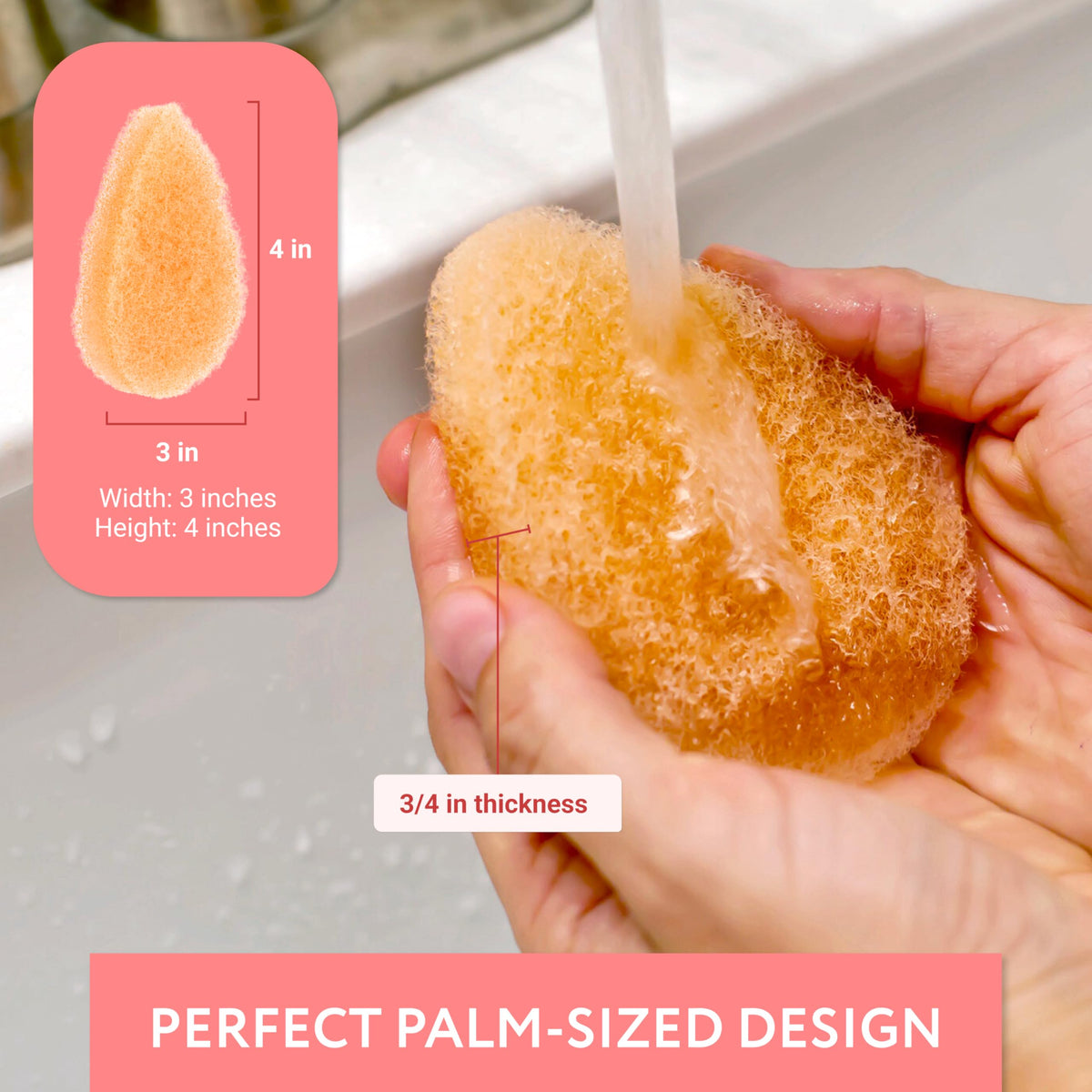 IMPRESA sponge lathering cleanser on skin for deeper removal of makeup and oil