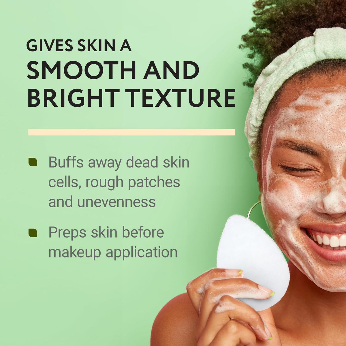 IMPRESA close-up of exfoliating texture revealing gentle buffing surface