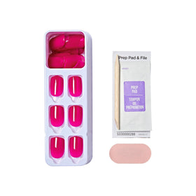 imPRESS kit contents laid out including 30 nails and tools for easy at-home use