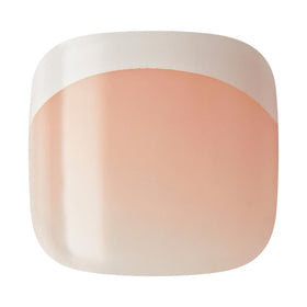 imPRESS toenail being pressed on toe showing easy peel press and go application