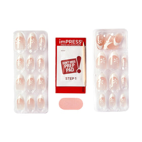 imPRESS application step showing peel and press simplicity for instant manicure benefit