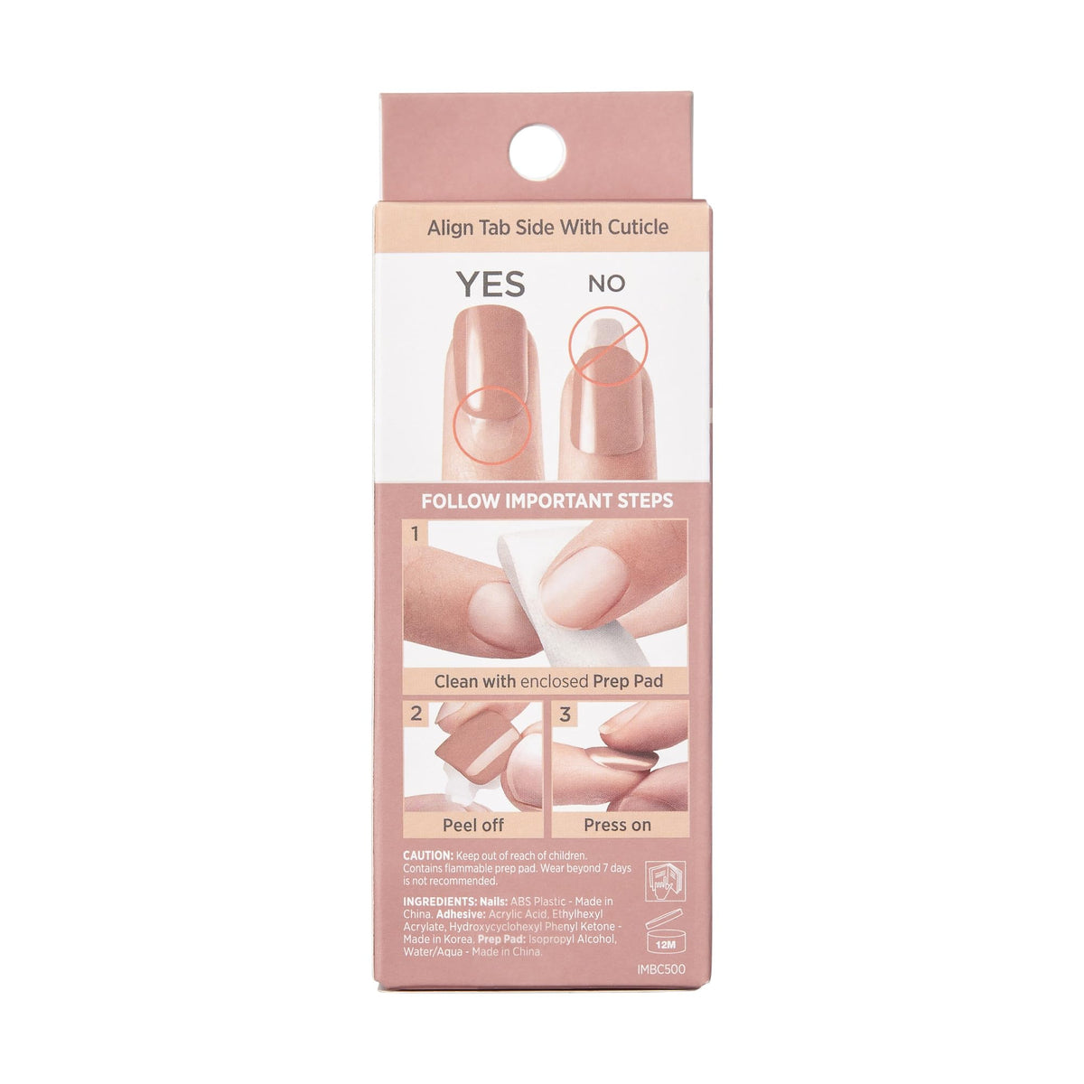 imPRESS application step showing peel-and-press ease for quick manicures