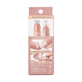 imPRESS application step showing peel-and-press ease for quick manicures