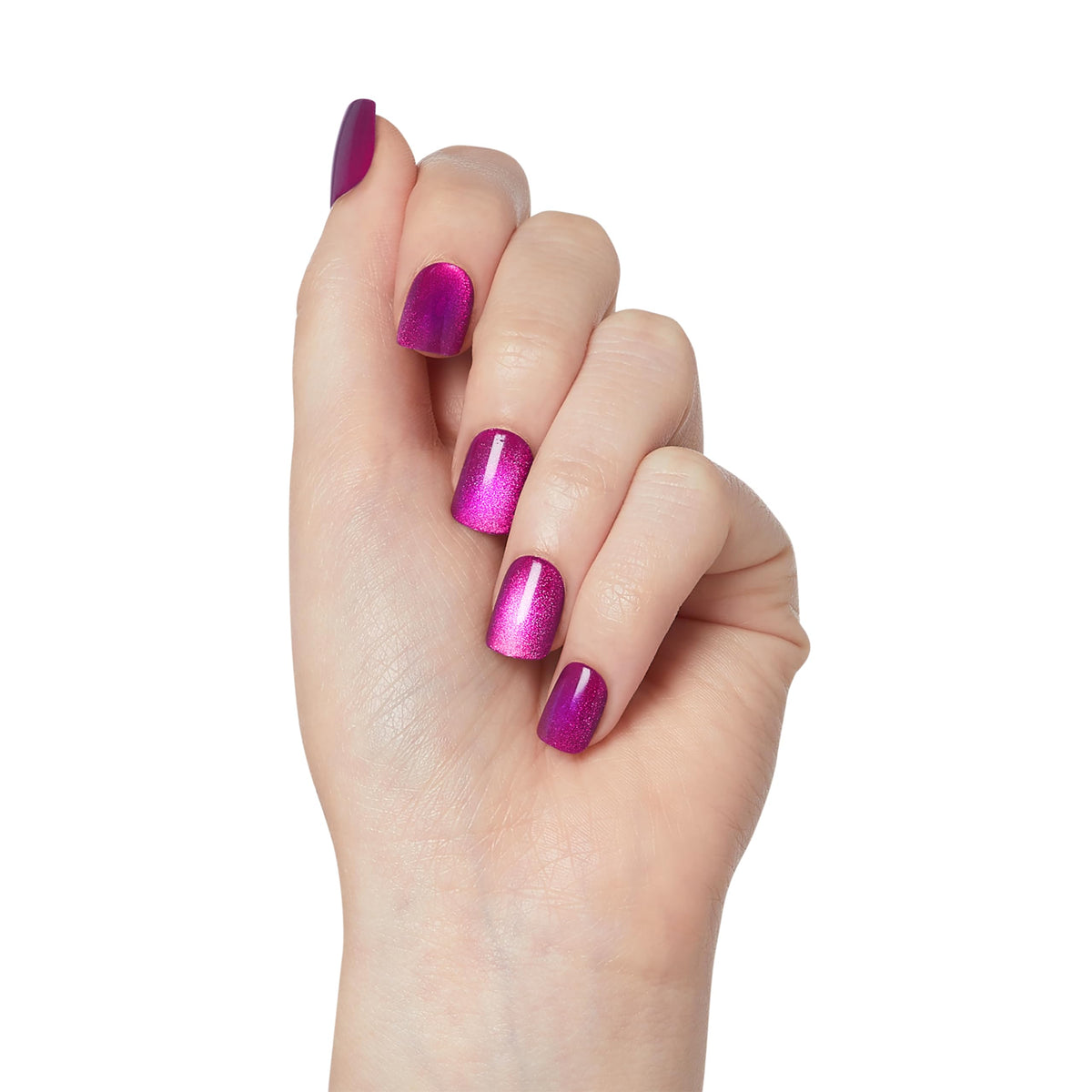 imPRESS nail application step peeling adhesive tab showing ease of use benefit fast setup