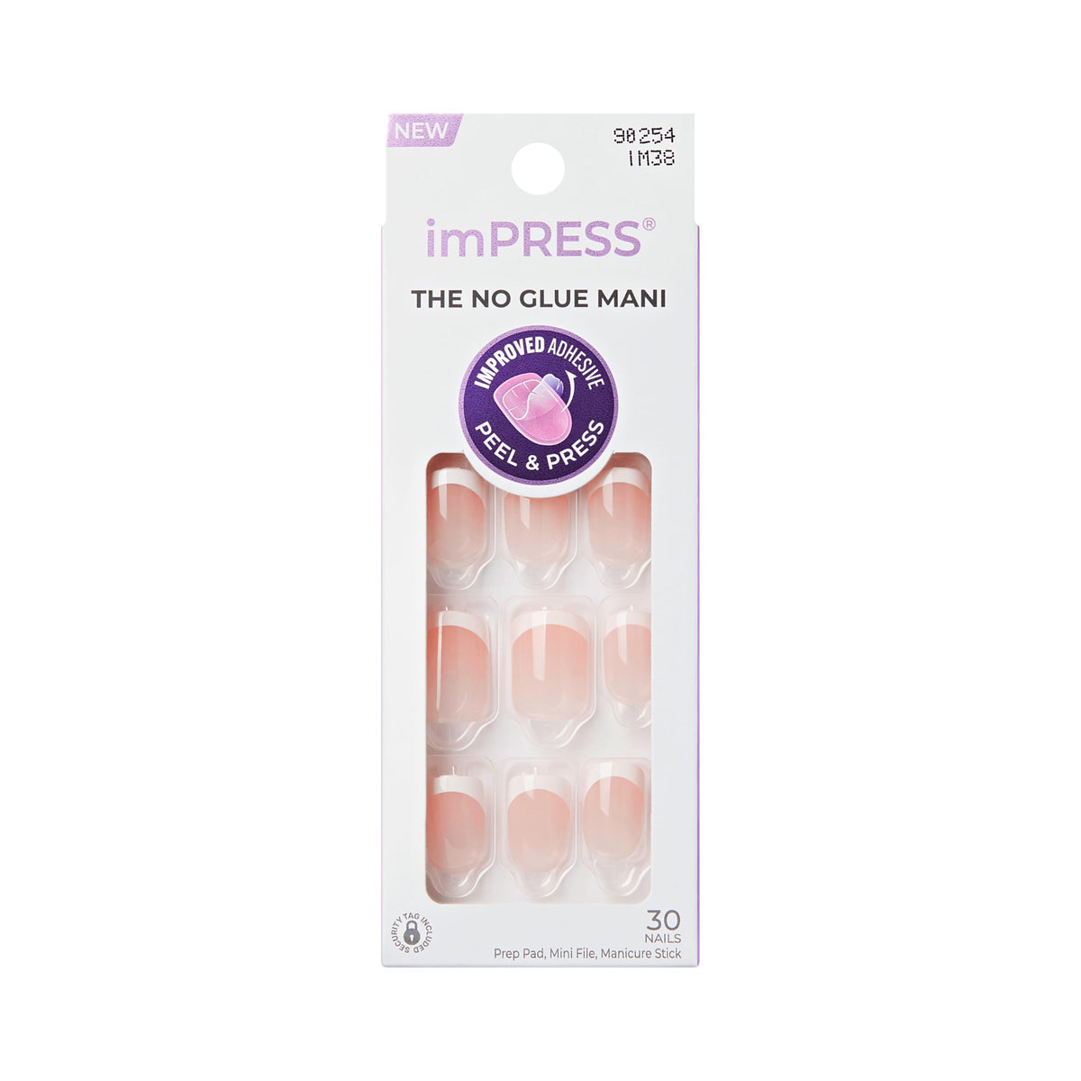 imPRESS front packaging showing 30-piece Chic French kit and quick application benefit