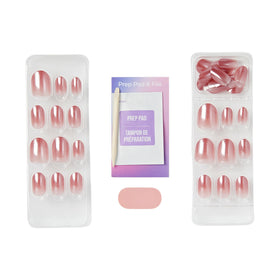 imPRESS manicure stick, mini file and prep pad included for easy application
