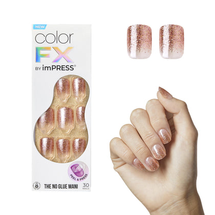 imPRESS front packaging showing kit contents and neutral Dimension shade benefit: clear product overview
