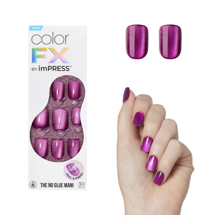 imPRESS front packaging showing kit and chrome pink design benefit quick salon look