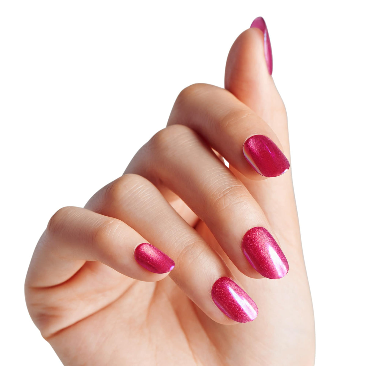 imPRESS close-up of pearlescent nail surface highlighting shimmer and salon shine