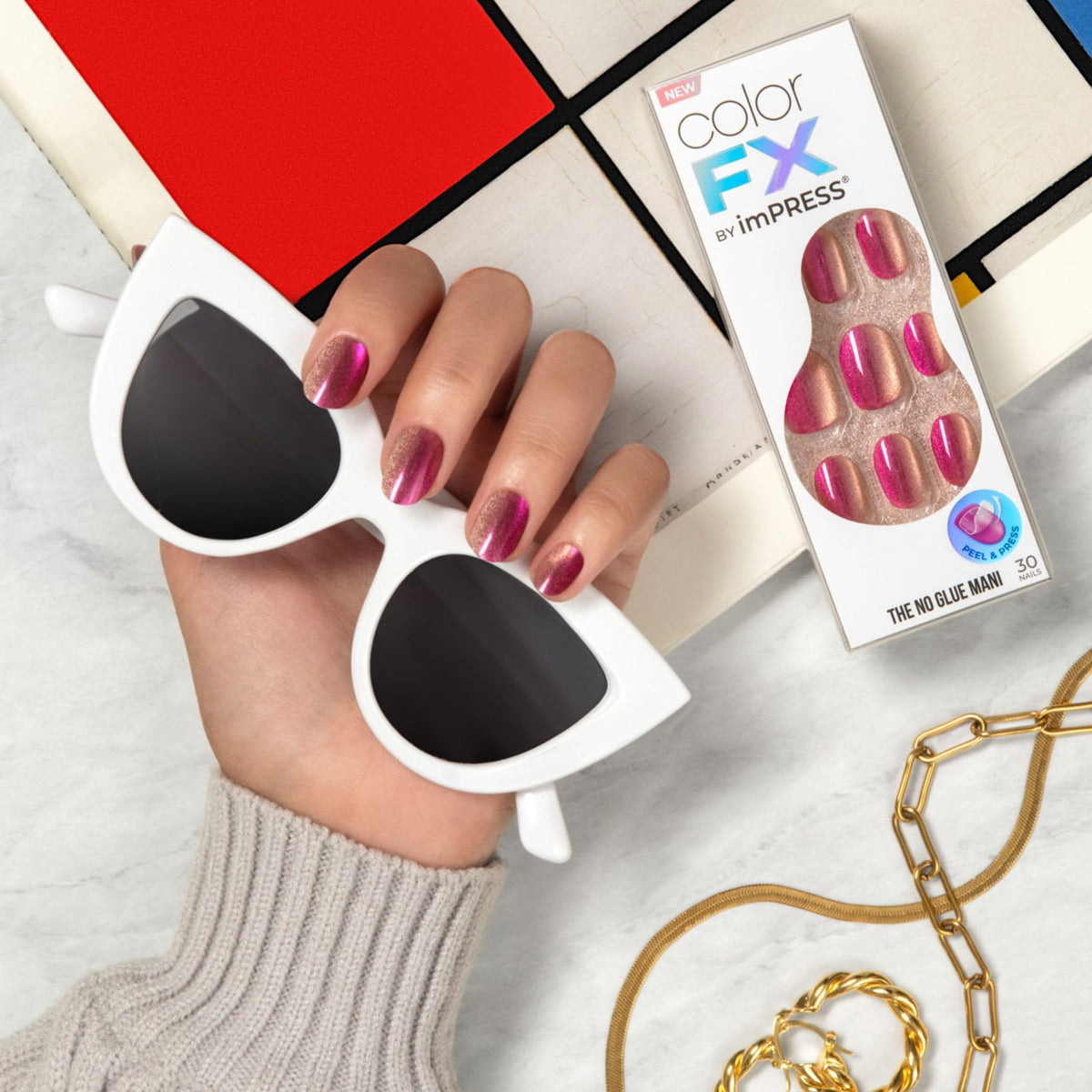 imPRESS laid-out nail sizes showing multiple fits for a customized benefit