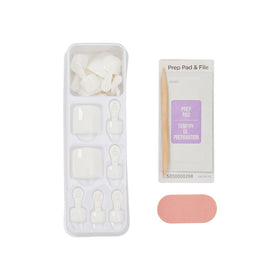 imPRESS prep pad, manicure stick, and mini file displayed for easy prep