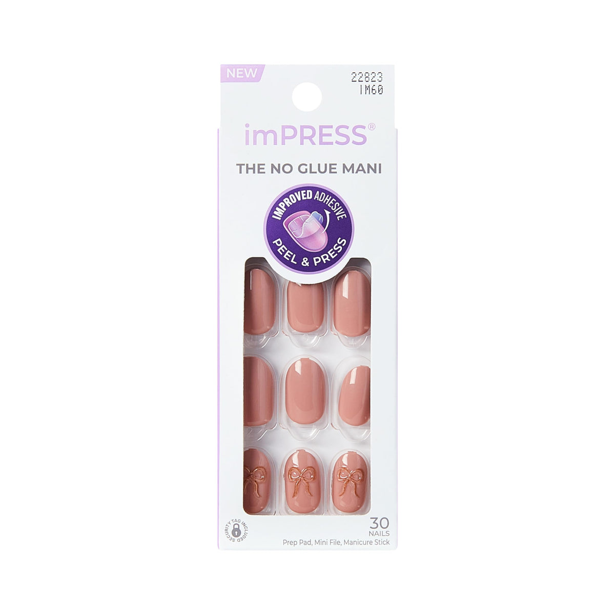 imPRESS front packaging showing 'Close to you' pink nails and kit contents for easy application