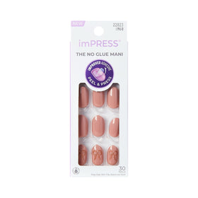 imPRESS front packaging showing 'Close to you' pink nails and kit contents for easy application