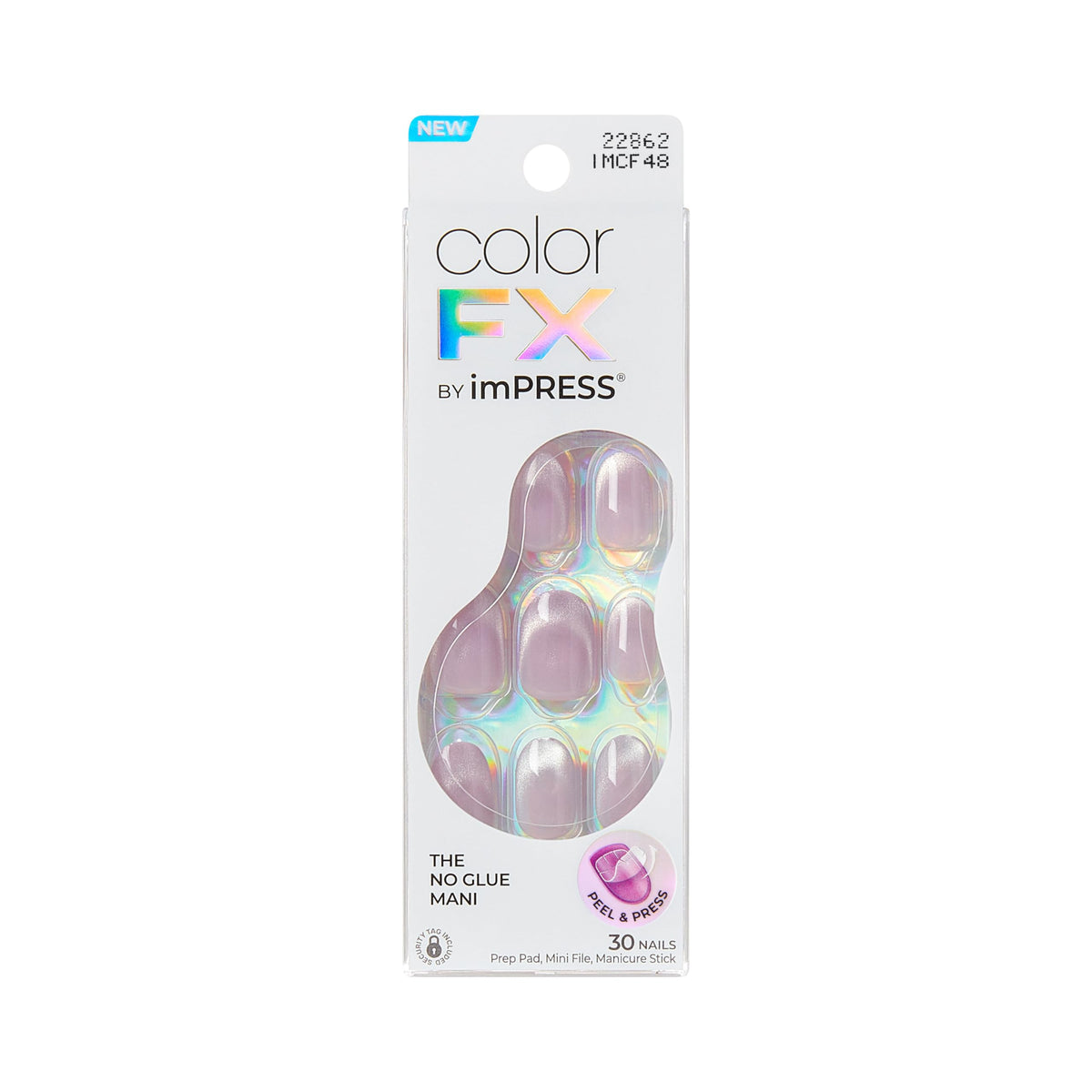 imPRESS front packaging showing Diamond Drip pink nails and quick application benefit