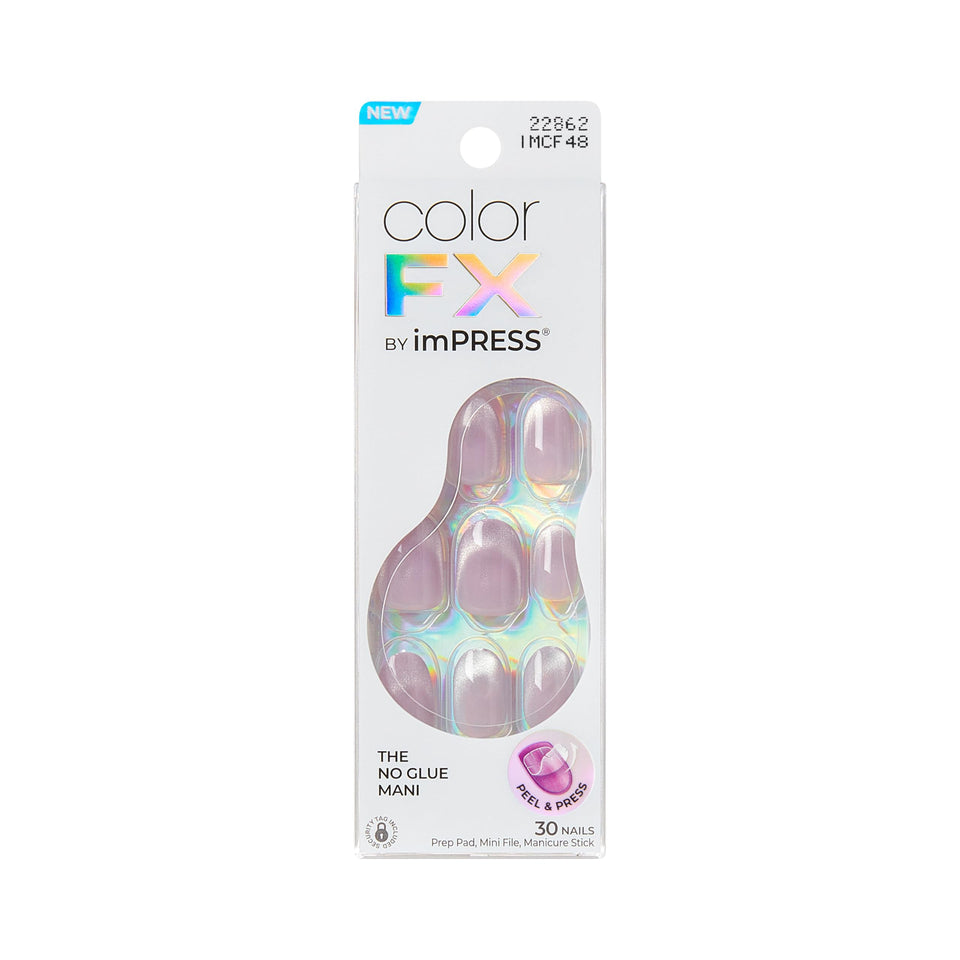 imPRESS front packaging showing Diamond Drip pink nails and quick application benefit