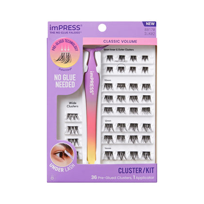 imPRESS front packaging showing kit contents and volume benefit