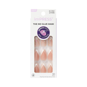 imPRESS front packaging showing included nails and tools for easy application