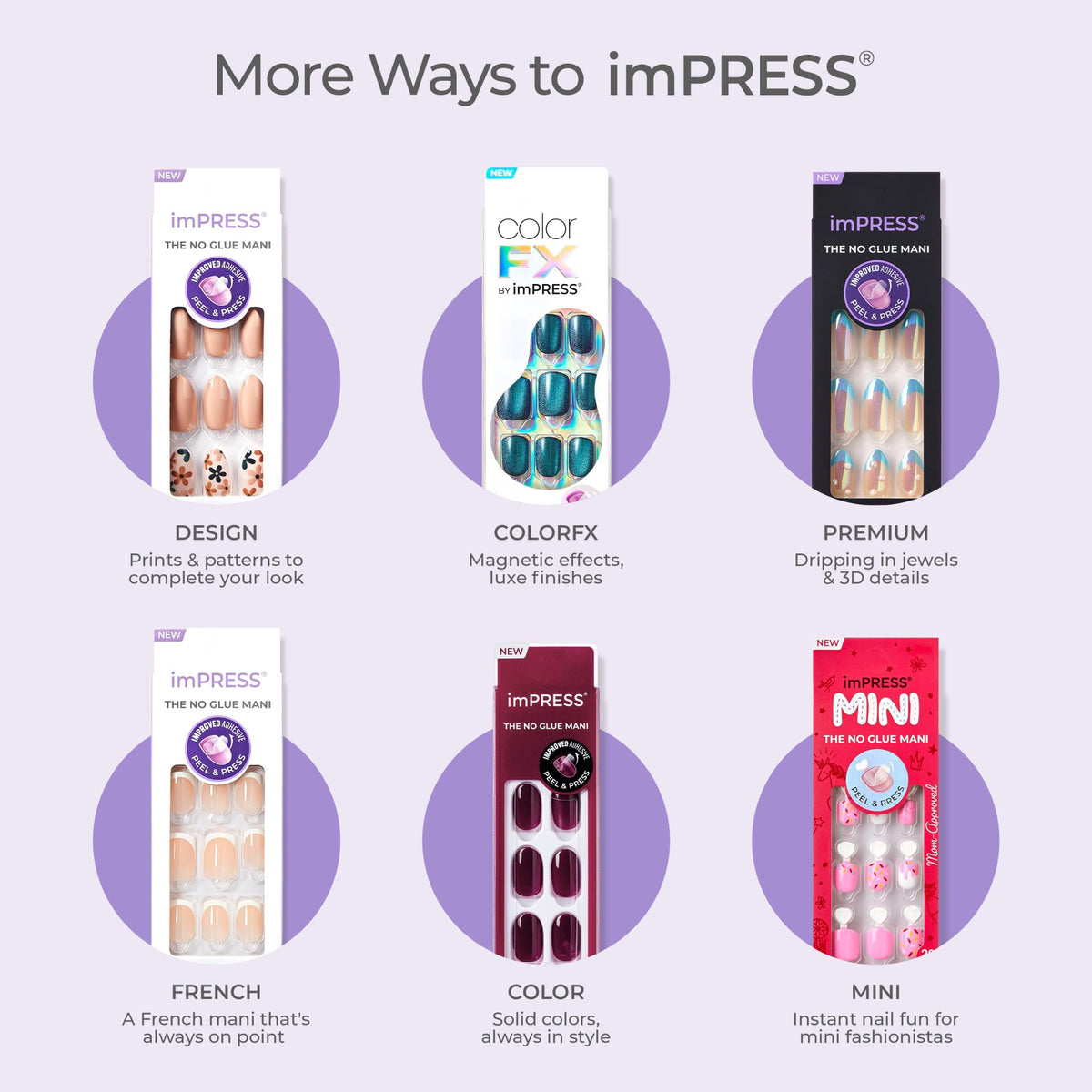 imPRESS included tools display with prep pad file and stick for complete kit benefit