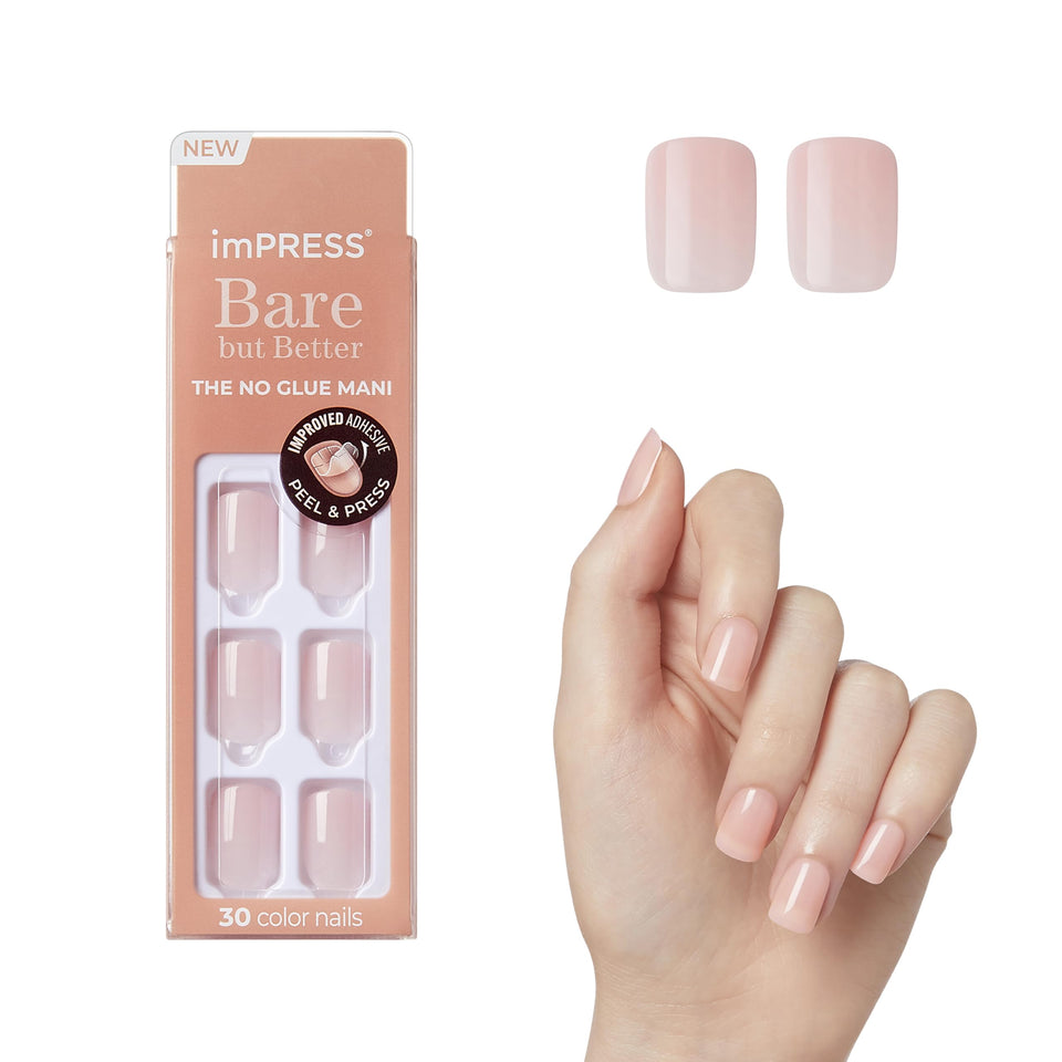 imPRESS front packaging showing product and clean nude benefit