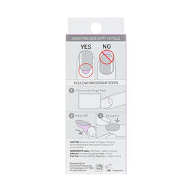 imPRESS instruction sheet and tools staged for simple step-by-step application guidance