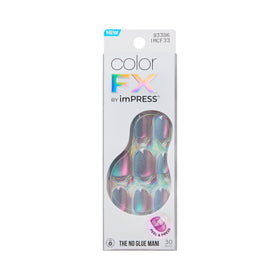 imPRESS Kiss colorFX front packaging showing kit contents and chrome finish benefit