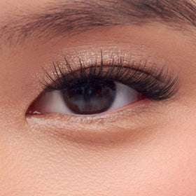 imPRESS kit open with 36 pre-bonded lash clusters and neat layout