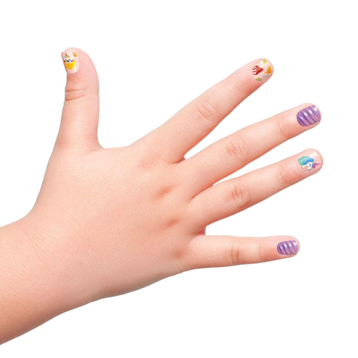 imPRESS close layout of 26 press-on nails arranged for selection