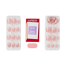 imPRESS nail pressed onto finger demonstrating easy no-glue application