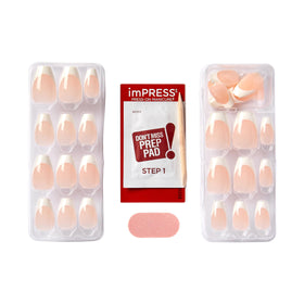 imPRESS worn on hand front view demonstrating natural look and everyday polish