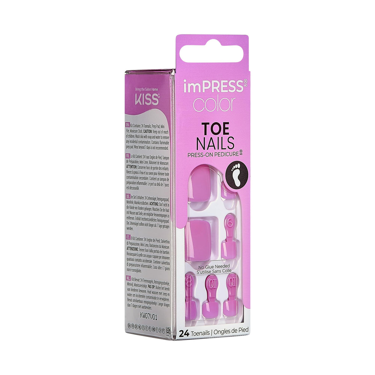 imPRESS 24 toenails fanned out to show size variety and selection ease