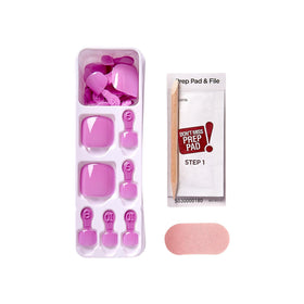 imPRESS close-up of pink squoval shape showing smooth high-gloss, salon-style appearance