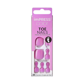 imPRESS front packaging displaying kit contents and glossy pink finish for quick salon look