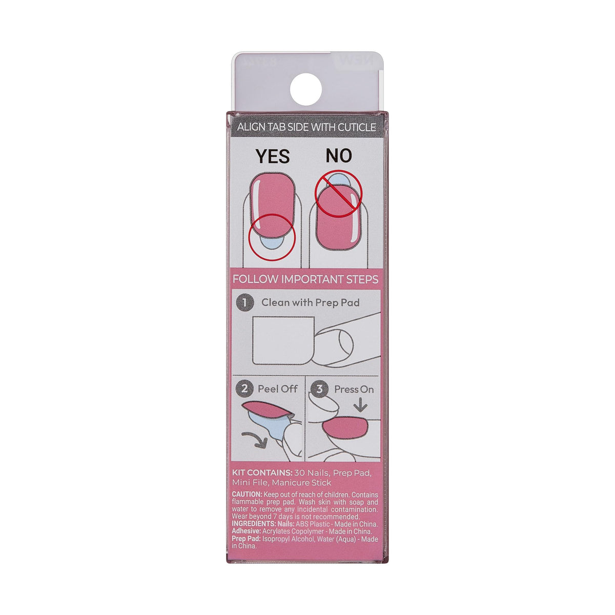 imPRESS prep pad close-up demonstrating oil removal for secure adhesion