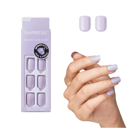 imPRESS front packaging showing Picture Purplect shade and kit contents for quick use