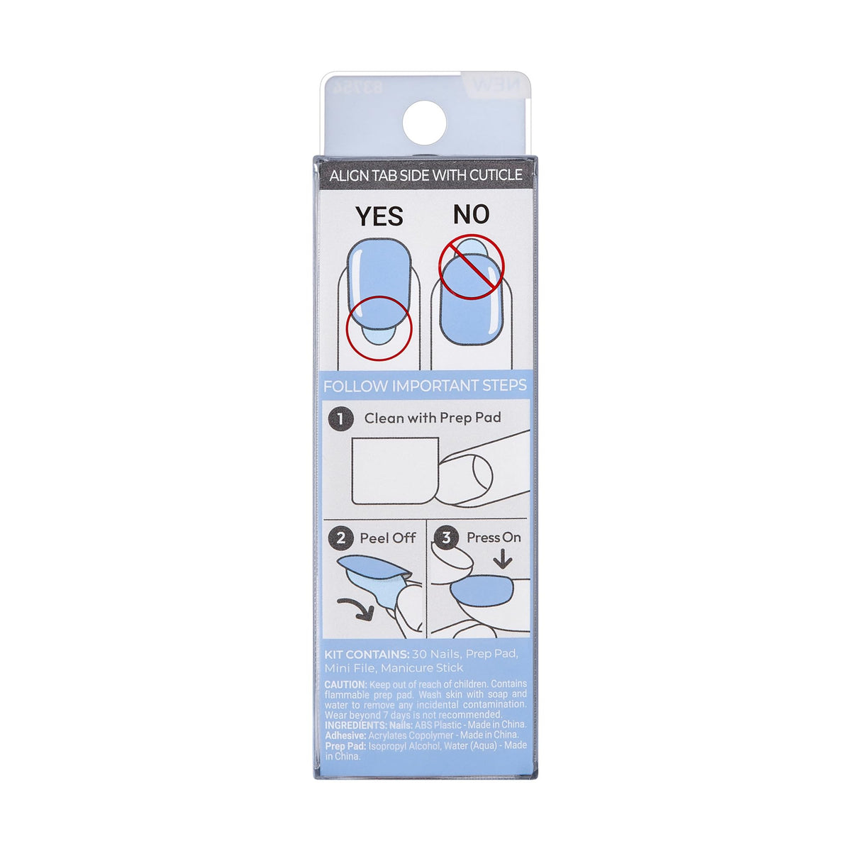 imPRESS nail on finger near ruler showing scale for accurate size expectation