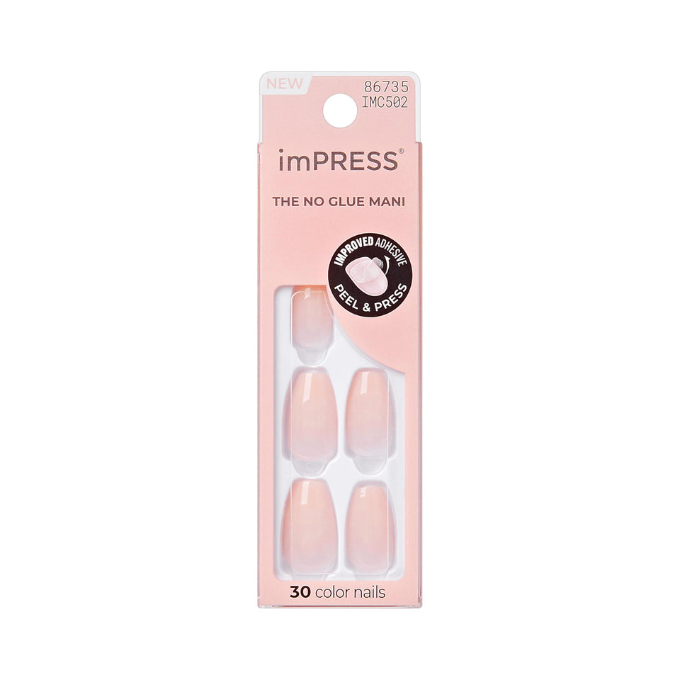 imPRESS front packaging showing Serendipity pink and included accessories for quick mani