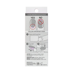 imPRESS size chart and instruction sheet for straightforward application guidance