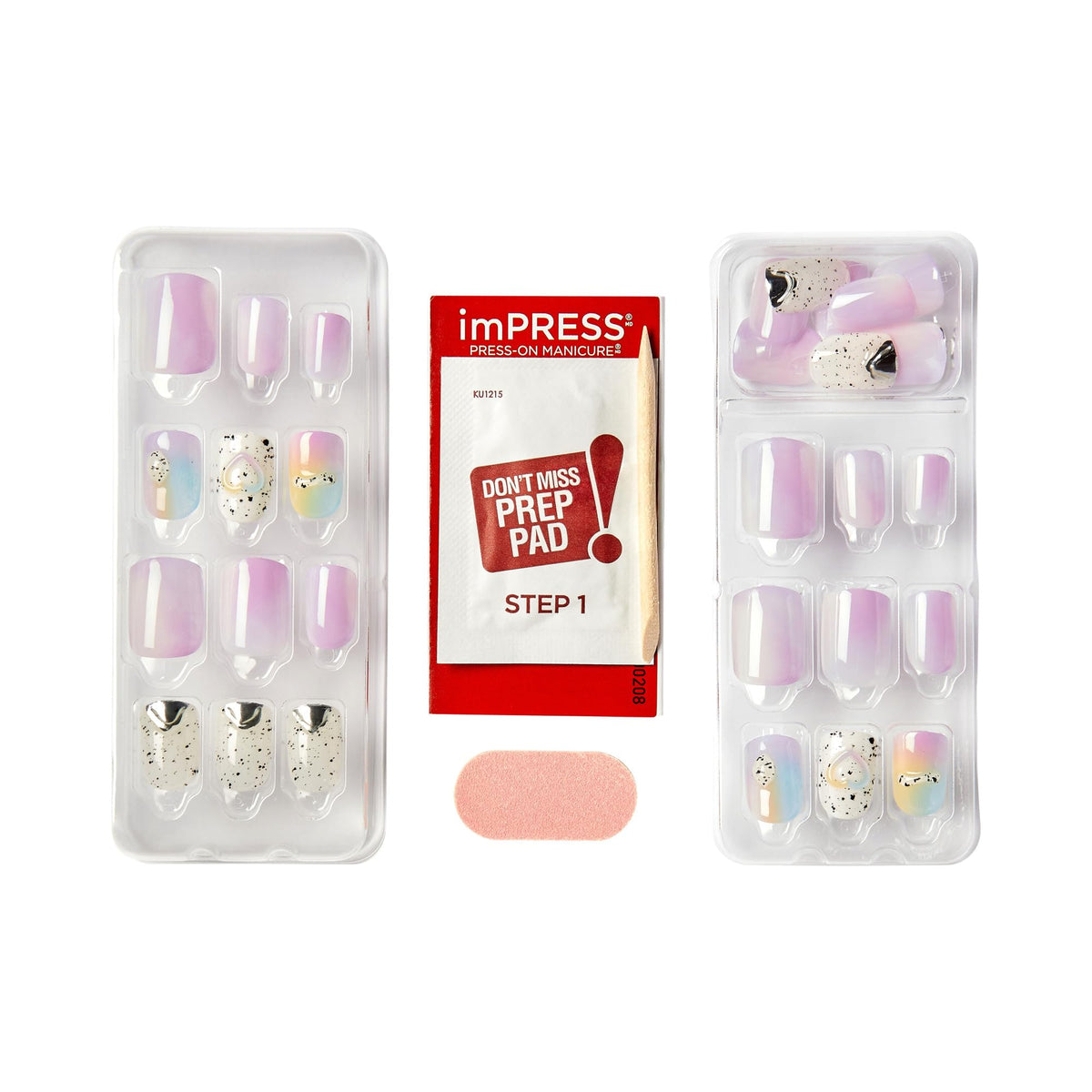 imPRESS applying a press-on nail demonstrating quick, glue-free application