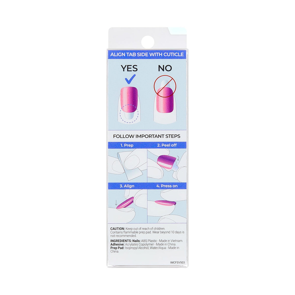 imPRESS product set on white background showcasing kit contents and color