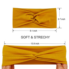 IMYORT headband worn during yoga demonstrating secure, non-slip hold