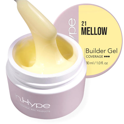 IN.HYPE front jar view showing label and buttery yellow gel for accurate shade selection