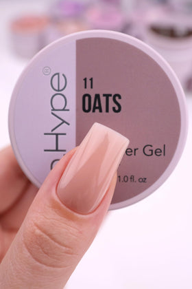 IN.HYPE overlay on natural nail highlighting protection benefit