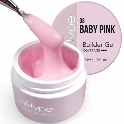 IN.HYPE jar front view showing Baby Pink #3 label and product clarity benefit