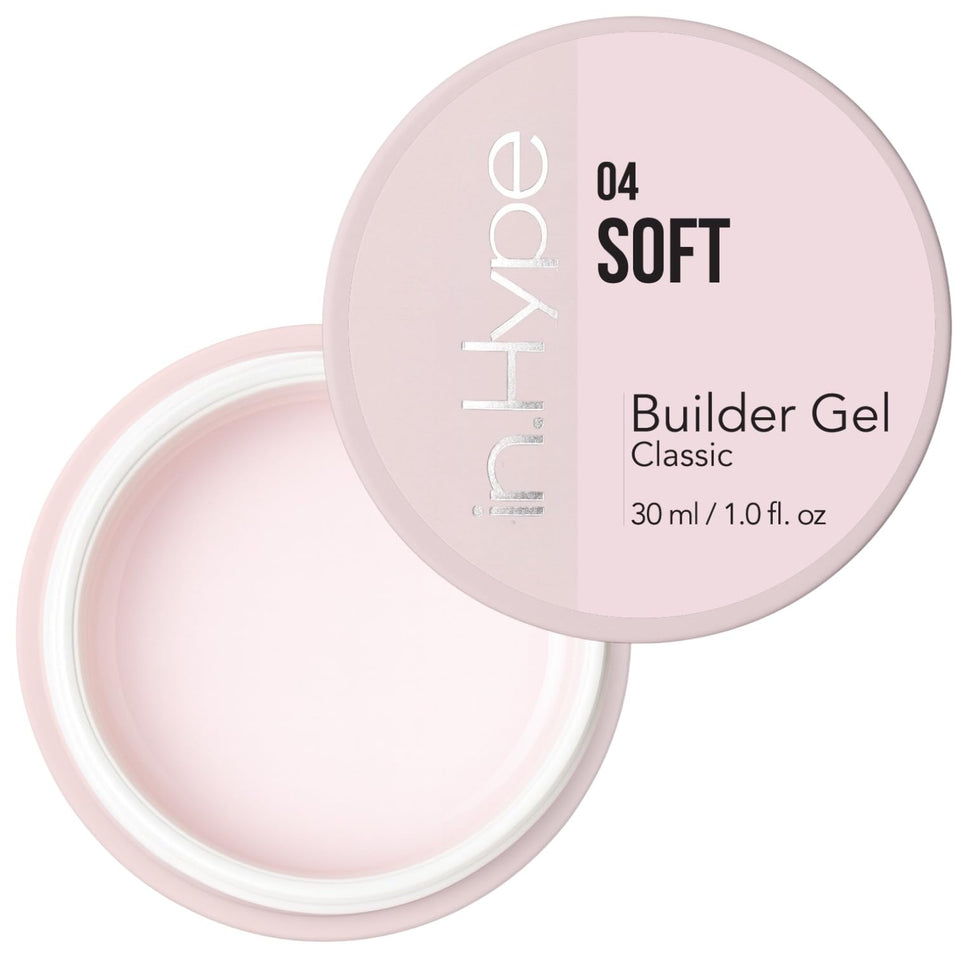 IN.HYPE builder gel front packaging showing product and label benefits