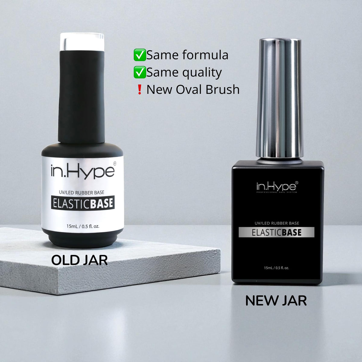 IN.HYPE close-up texture of elastic base demonstrating smooth leveling benefit