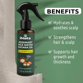 hand holding iNats bottle for scale, demonstrates 5 fl oz travel-friendly benefit