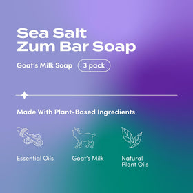 Indigo Wild Zum soap side profile showing texture and creamy finish benefit