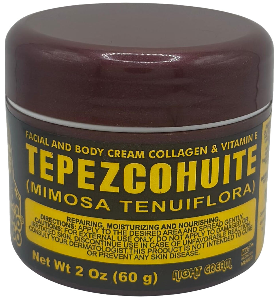 Indio Papago jar front view showing night cream for restful hydration